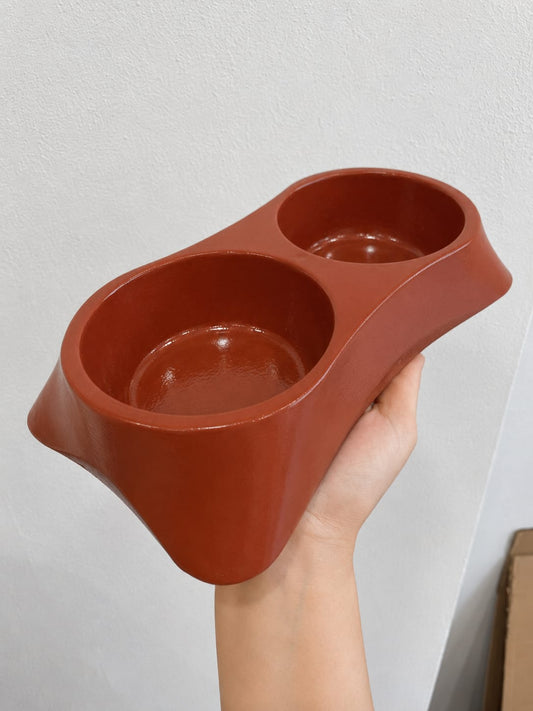 İkili Model Taş Mama Kabı (24cm*12cm *5cm)