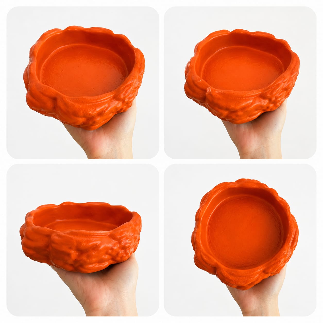 Eko Form Model Taş Mama Kabı (16cm*16cm*5.5cm)