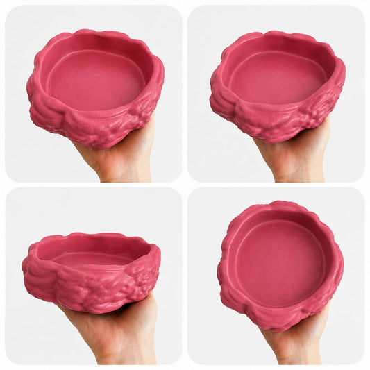 Eko Form Model Taş Mama Kabı (16cm*16cm*5.5cm)