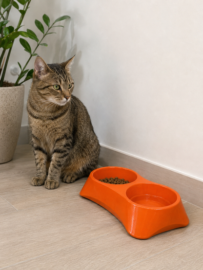 İkili Model Taş Mama Kabı (24cm*12cm *5cm)